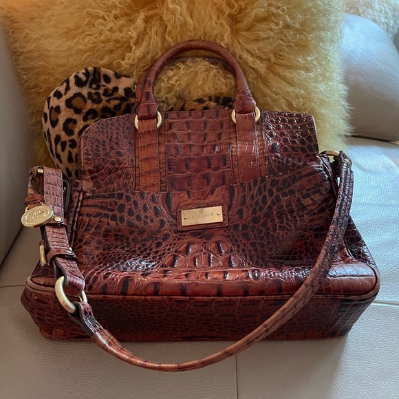 Brahmin Flaire Pecan Melbourne Shoulder/Satchel Handbag - Picture 13 of 14